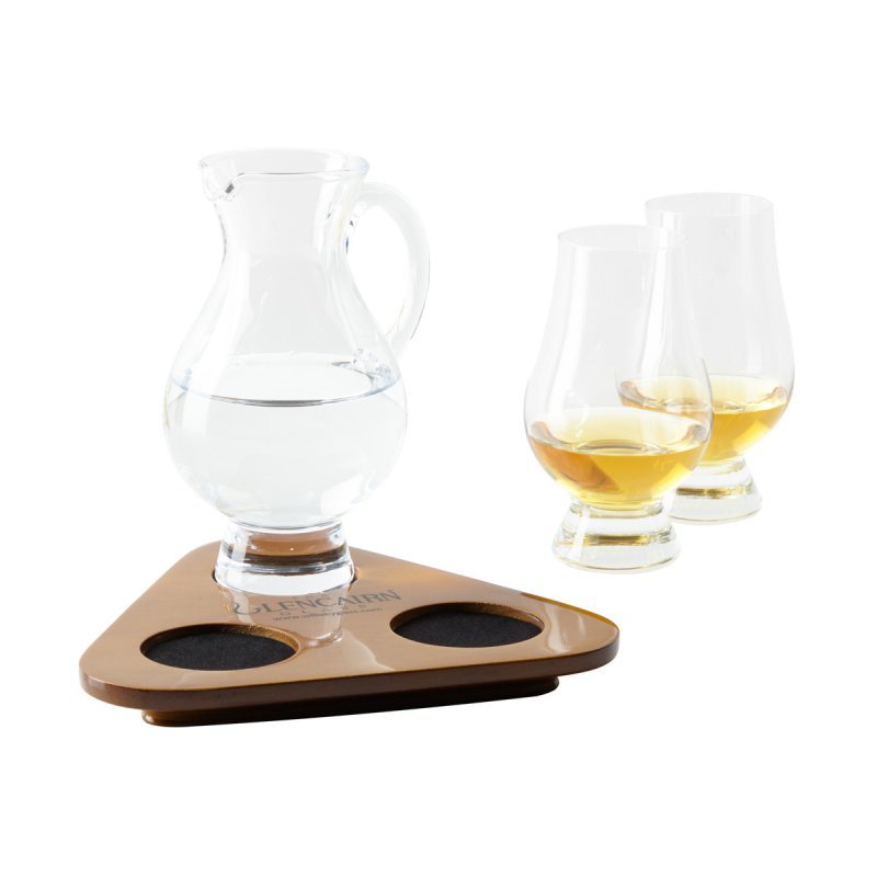 Whiskyglas Set mit Krug - The Glencairn Glass Tasting Set (Tablett)
