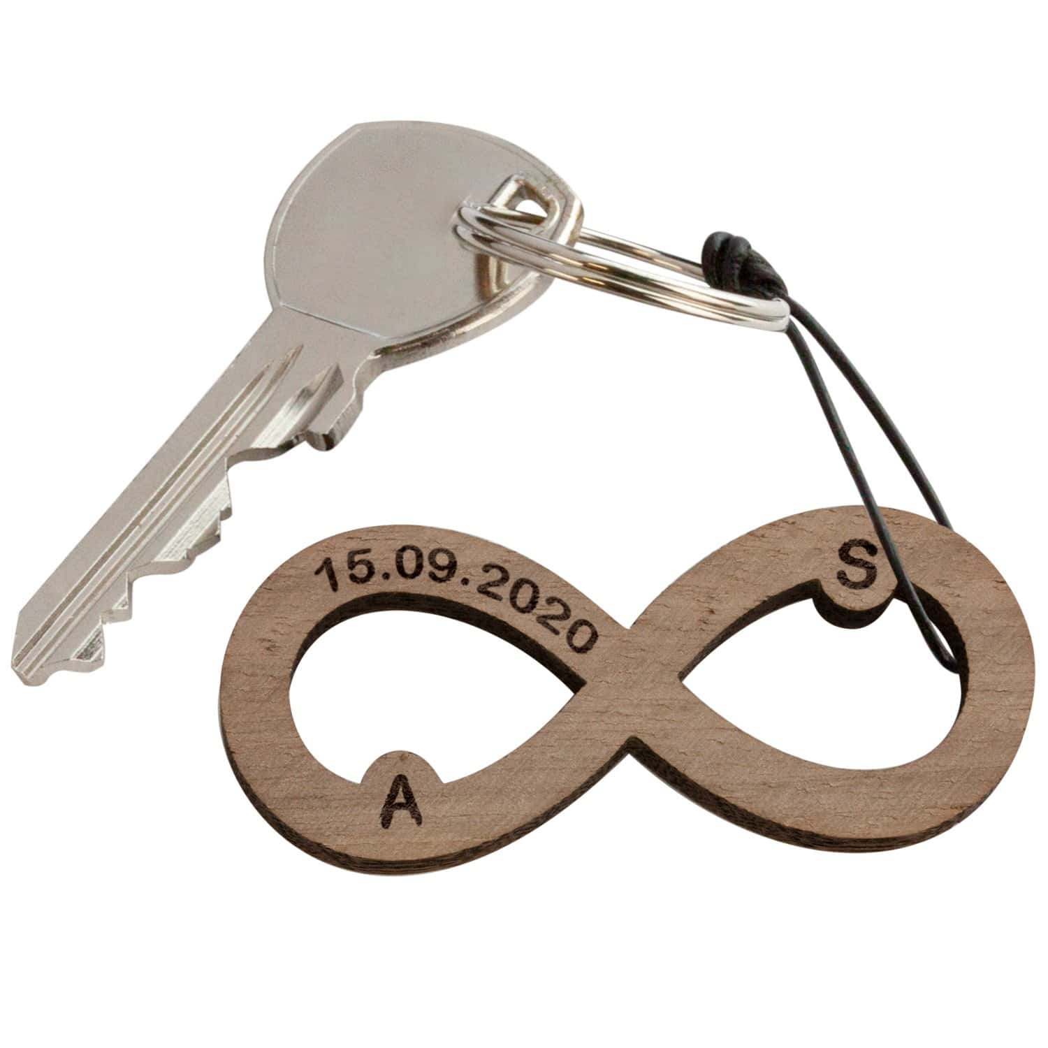 Schlüsselanhänger Infinity mit Gravur