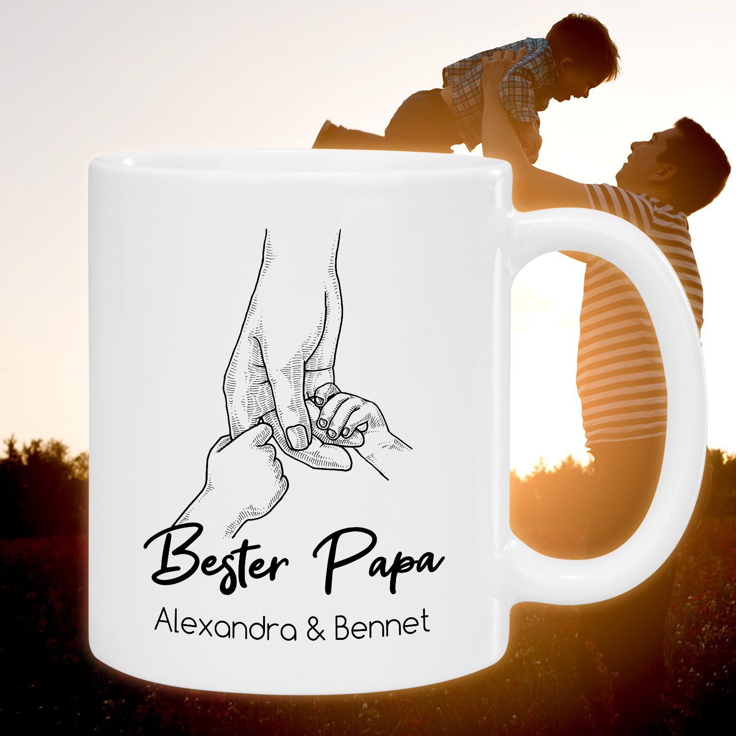 Tasse - Bester Papa mit Personalisierung