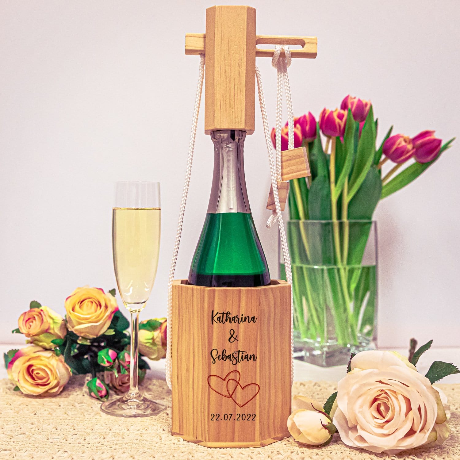 Flaschenpuzzle - Hochzeit mit Personalisierung