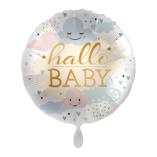 Heliumballon-Geschenk - Hallo Baby