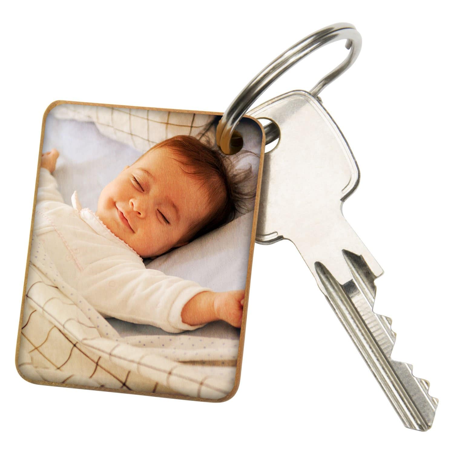 Schlüsselanhänger zur Geburt mit Foto