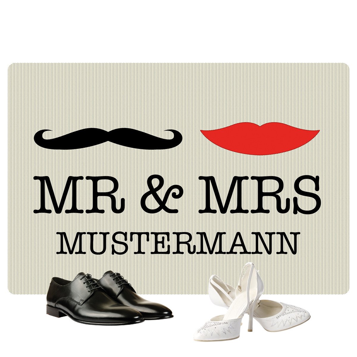 Fußmatte Mr & Mrs Hipster