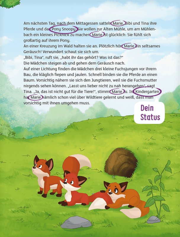 Personalisiertes Kinderbuch - Bibi & Tina - Die kleinen Füchse