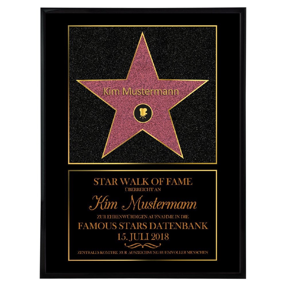 Star of Fame - personalisiertes Wandbild