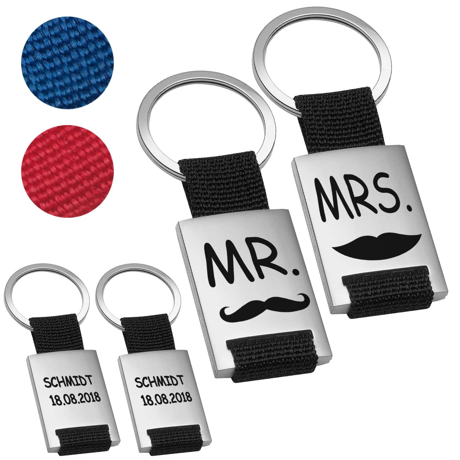 Schlüsselanhänger Mr. & Mrs.
