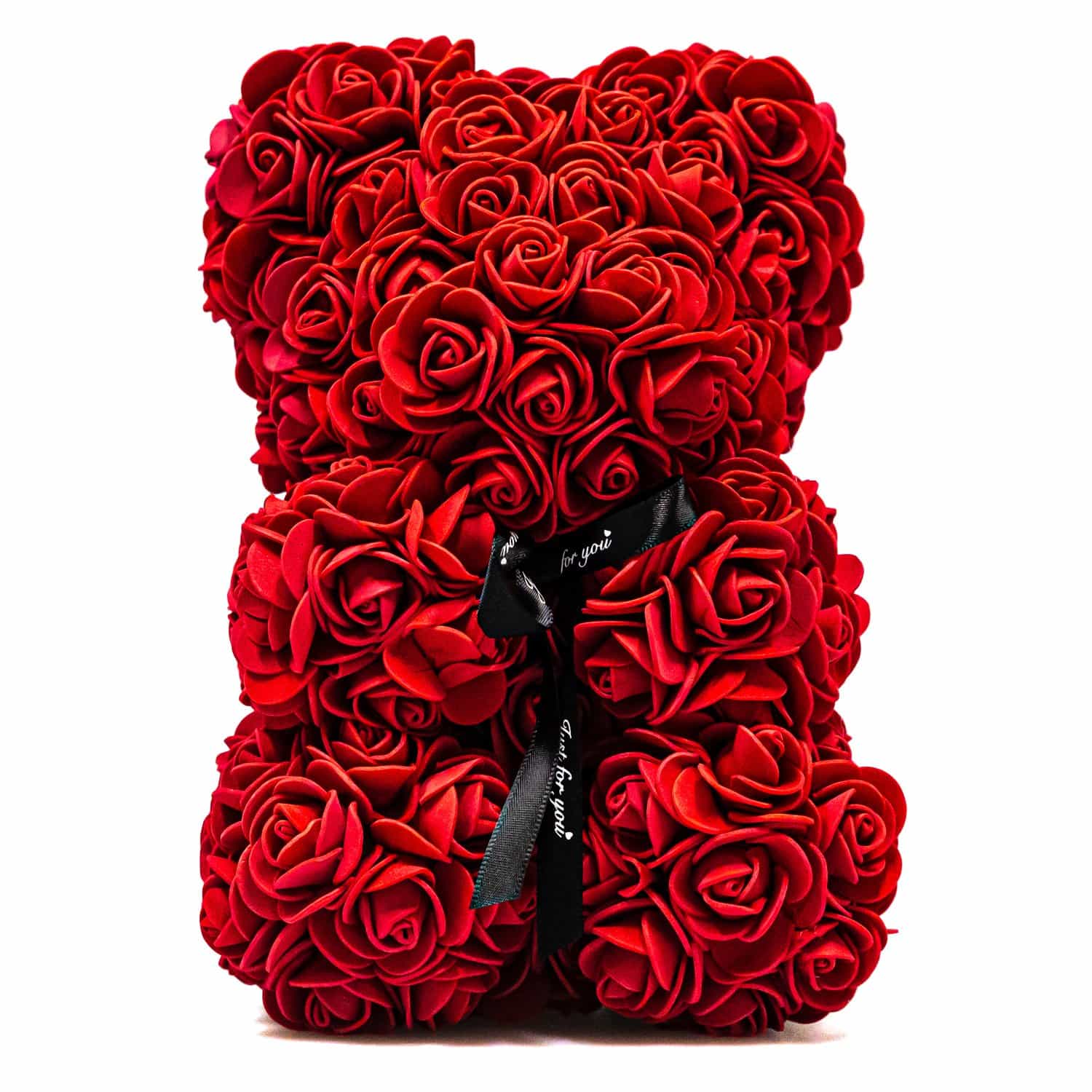 Roter Rosen-Teddy - Blumenbär - Rosenbär - Blumengeschenk 