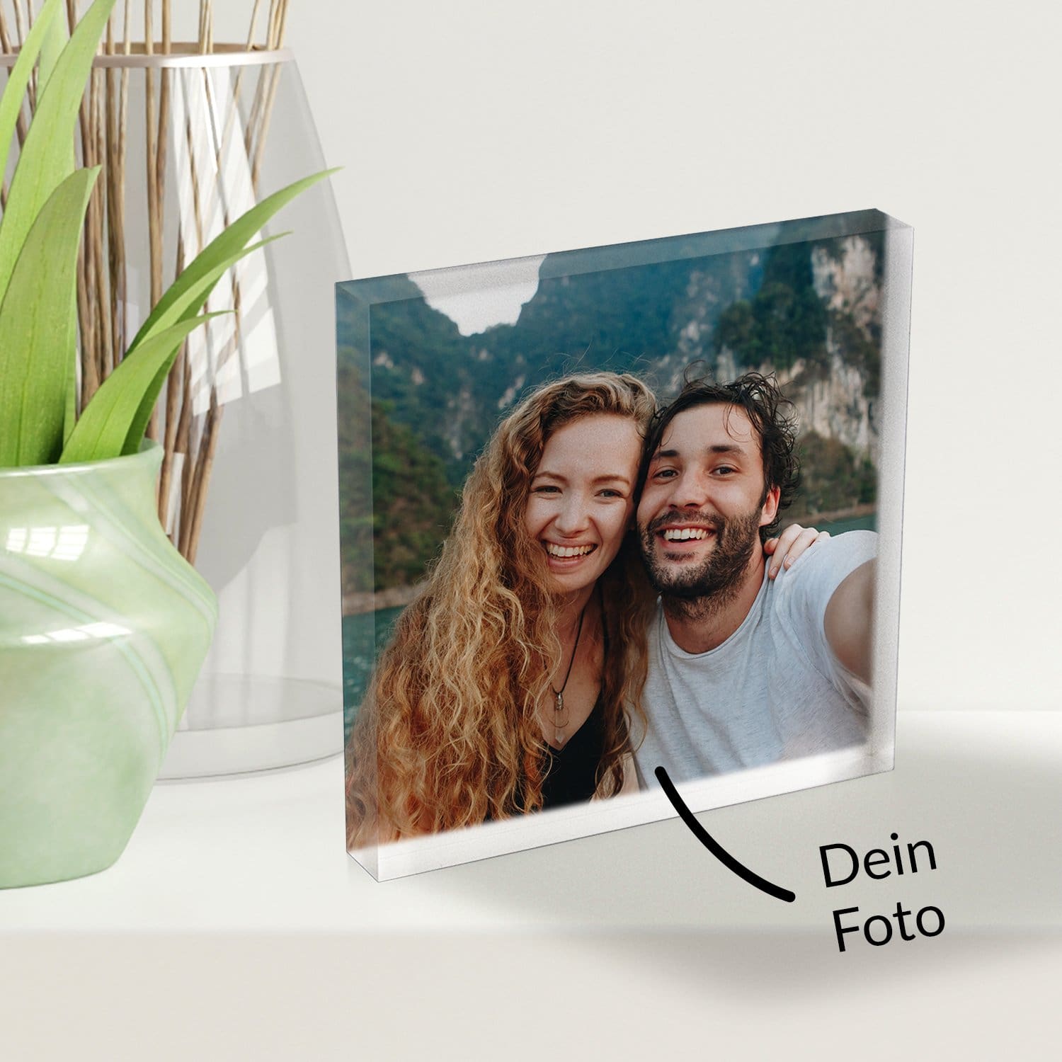Acrylglas mit Foto - Quadratisches Bild, Deko-Bild, Bilderrahmen, Fotogeschenk, Acrylbild