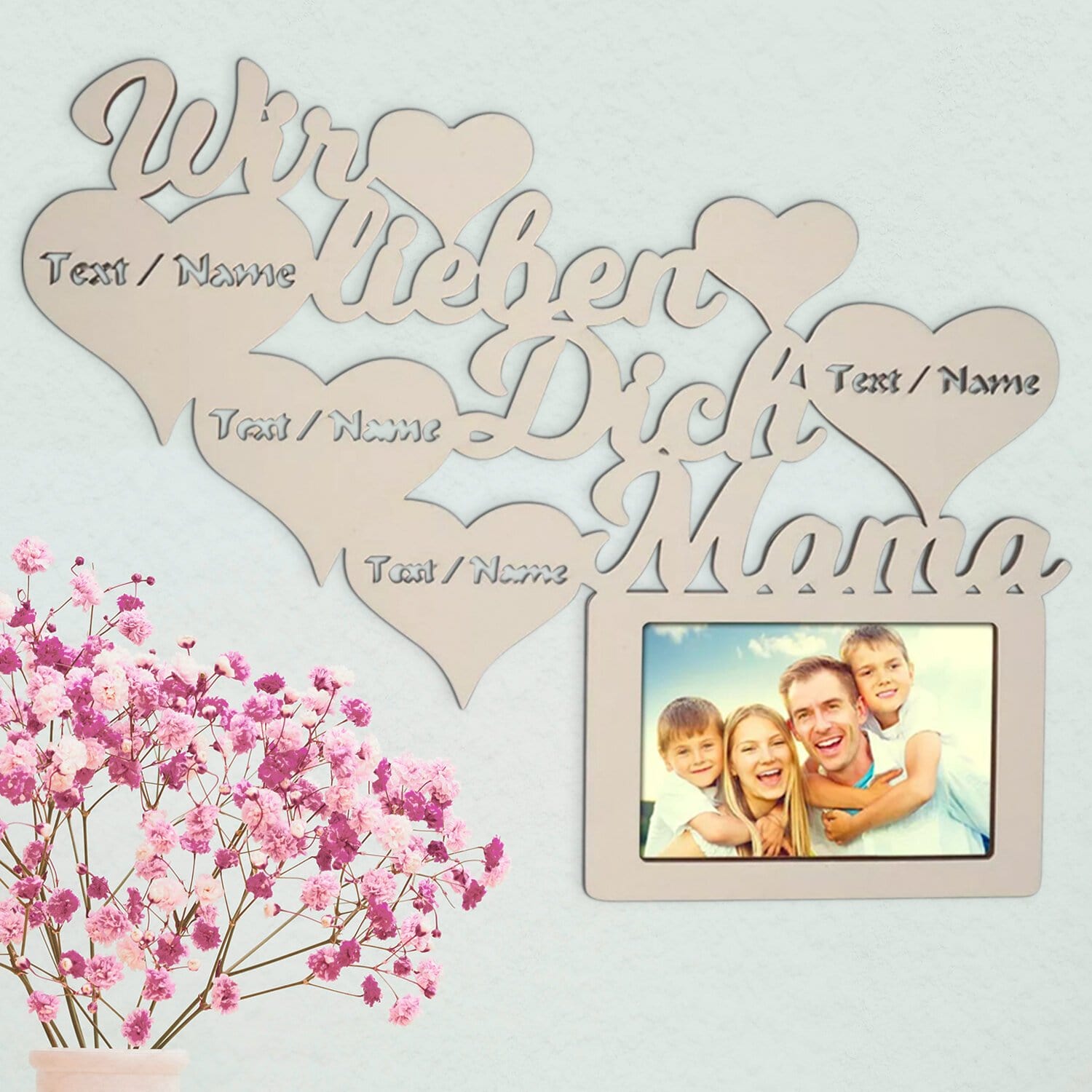 Bilderrahmen - Wir lieben Dich Mama