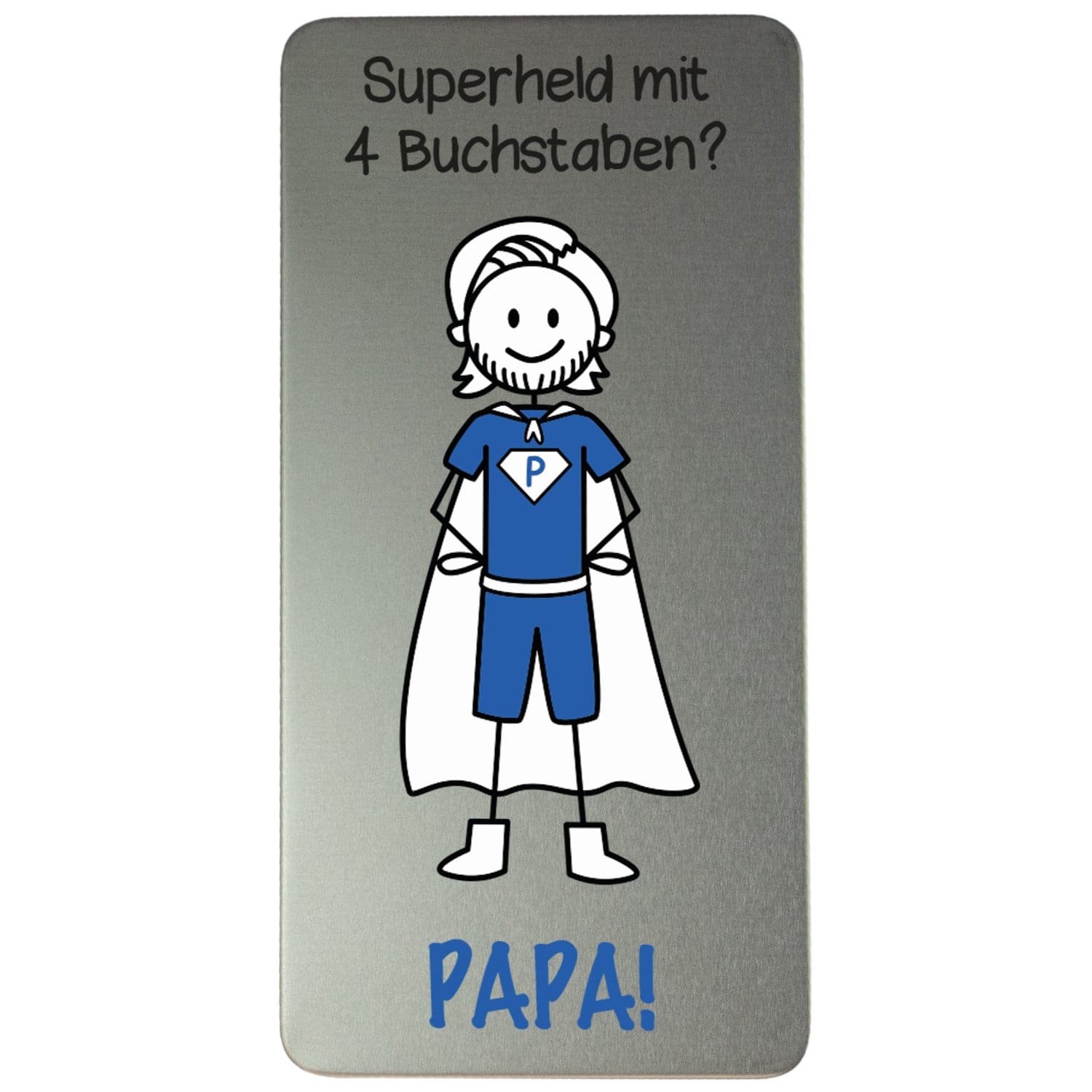 Schokoladenbox - Superheld mit 4 Buchstaben - PAPA