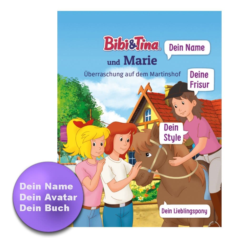 Personalisiertes Kinderbuch - Bibi & Tina und Du auf dem Martinshof