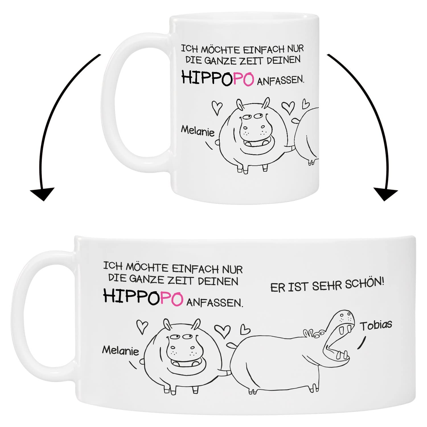 Tasse - Schöner Hintern/ Hippopo